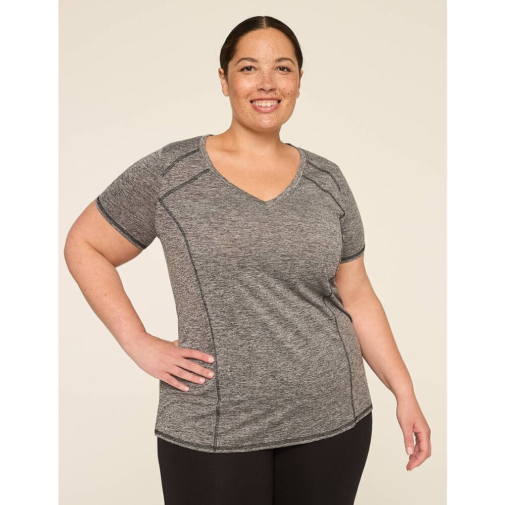 Livi Active Lane Bryant Size 26 28 Short Sleeve Wicking Performance Active Tee